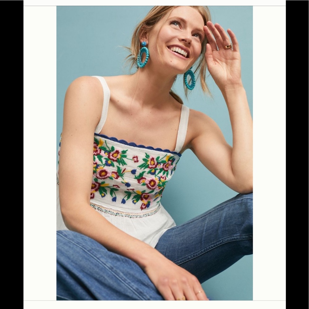 Anthropologie Akemi + Kin embroidered  top